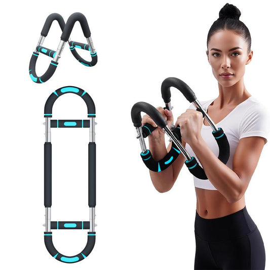 Twister Arm Trainer Twister Exerciser Chest Press 45-90Lb Adjustable Strengthen Arm and Shoulder Muscle Training Men'S Fitness Trainer Detachable Portable Gym Equipment