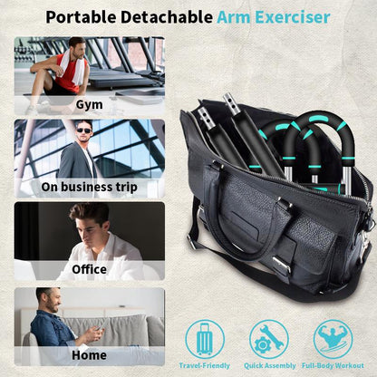 Twister Arm Trainer Twister Exerciser Chest Press 45-90Lb Adjustable Strengthen Arm and Shoulder Muscle Training Men'S Fitness Trainer Detachable Portable Gym Equipment